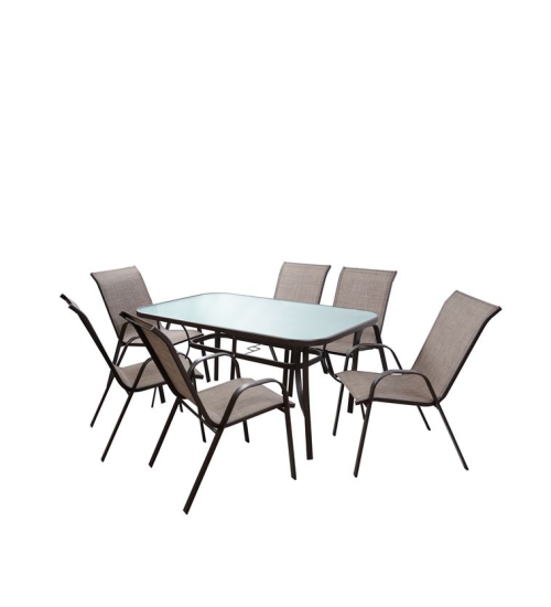 Σετ Βεράντας Μεταλλικό Καφέ 1,50εκ.